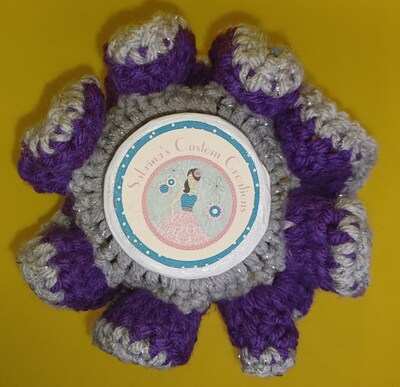 Fancy Crocheted Scrunchie - image1